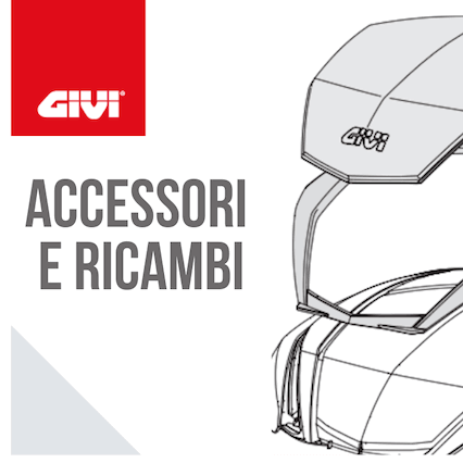 Accessori moto Givi bauletto e ricambi