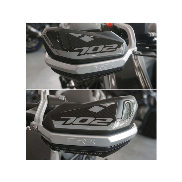 Protezione Paramani Adesiva Compatibile Benelli TRK 702 X – Colore Giallo Fluorescente