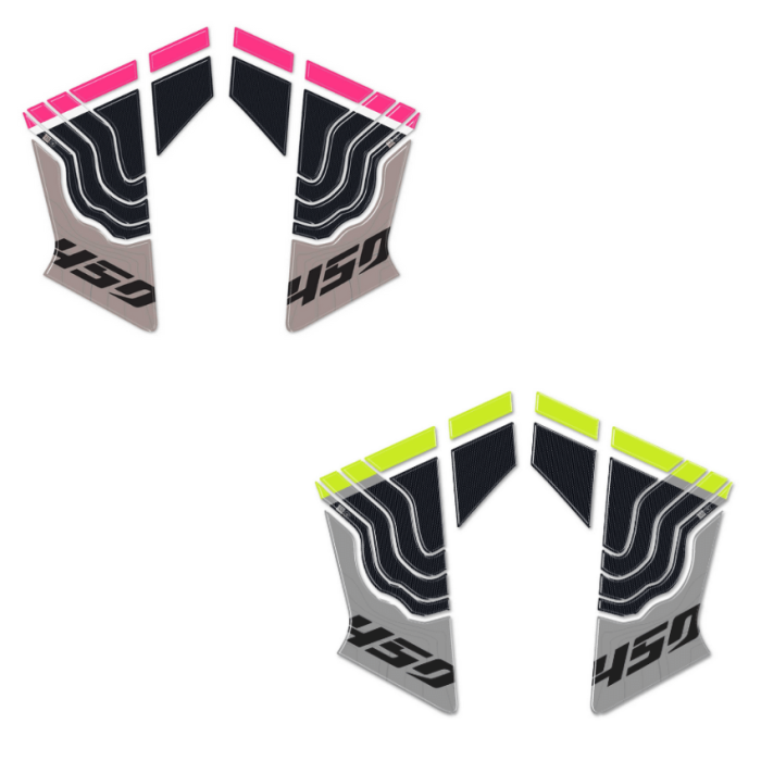 Bike Label Adesivo Protezione Serbatoio Moto – Rosa Fluorescente – 190x220 Mm – Antigraffio Con Doming 3D – Made In Germany