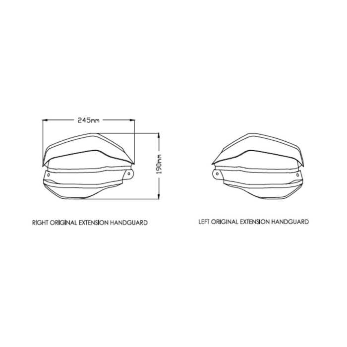 Puig 3824H estensioni paramani fumè chiaro per moto Honda CRF 1100