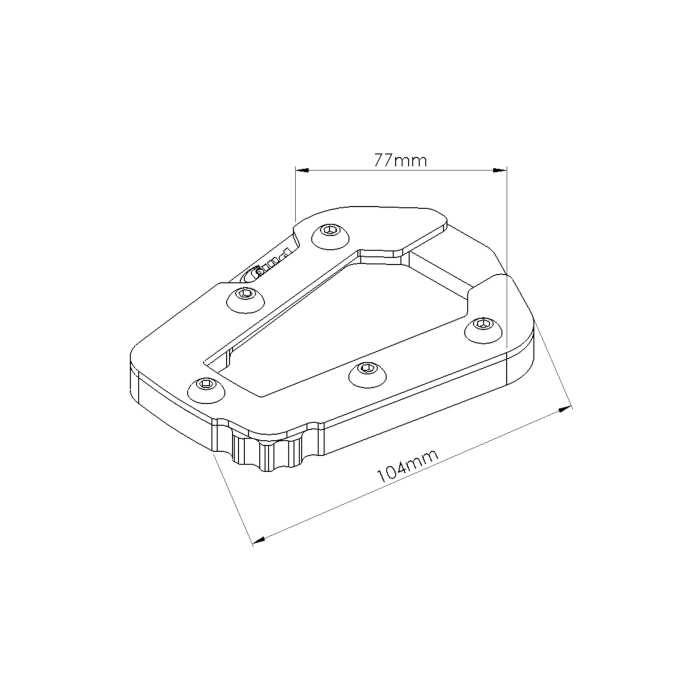 Estensione Cavalletto PUIG Sosp STANDARD HONDA TRANSALP XL750 2023 2024