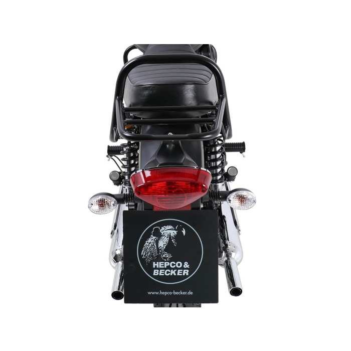 WILRAY Moto Sedile Posteriore Portapacchi Portapacchi Supporto Supporto Bisaccia Cargo Staffa di Mensola Kit per Kawasaki KLX 250 KLX250 2008-2023 Portapacchi (Color : Nero