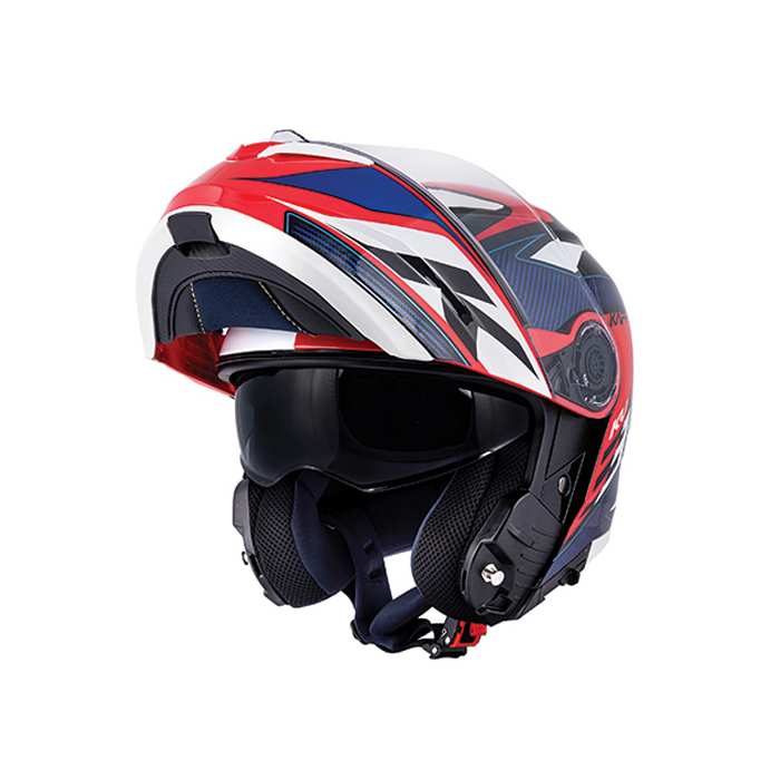 Casco Moto Modulare Kappa KV32 Orlando Mixer – Nero/Giallo Fluorescente Opaco – Apriibile, Con Visierino Solare, Taglia XS