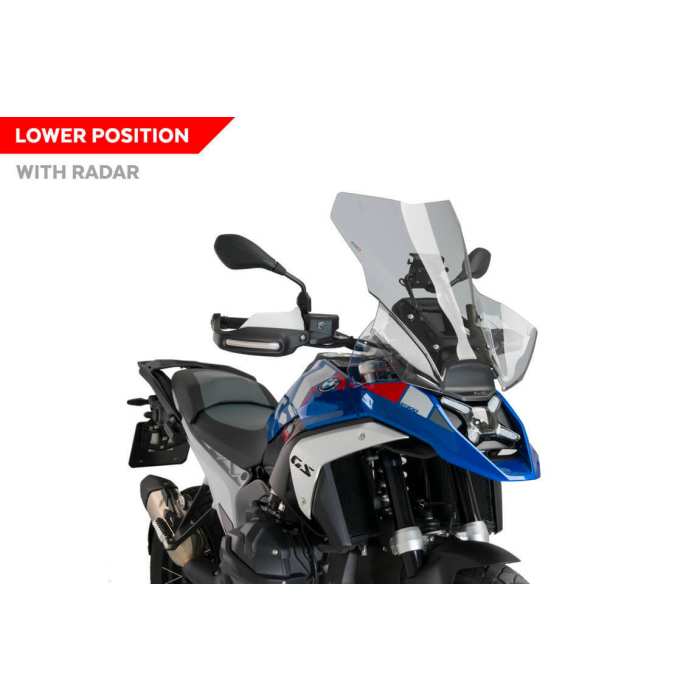 Puig 9879H Cupolino Touring Moto Fumé Chiaro - Alta Protezione E Comfort