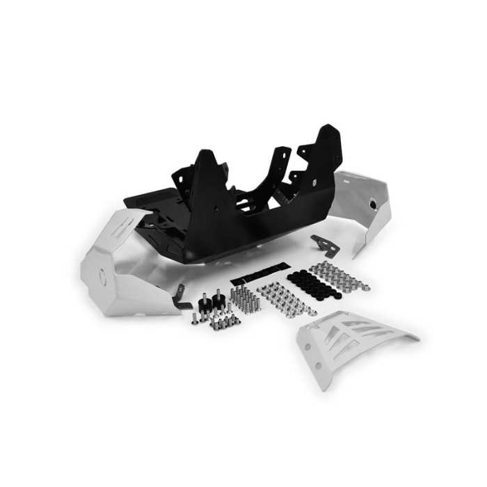 Portapacchi con portabatteria MV-TEK SHIMANO 26/28 alluminio nero