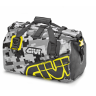 Givi EA115CM borsa moto rullo impermeabile 40 litri camouflage grigio e giallo