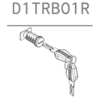 Shad D1TRBO1R cilindro e chiave bauletto Terra TR37 e TR48