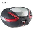 Givi V47N bauletto moto monokey catadiottri rossi cover alluminio