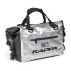 borsa cargo  kappa con fissaggio tramite quattro cinghie laterali  fornita di elastici e cinghia per tracolla 
