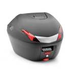 Kappa K34N bauletto monolock da 34 litri con catadiottro rosso
