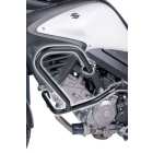 Puig 5884N paramotore tubolare in acciaio nero per moto Suzuki DL650 V-Strom