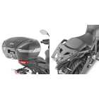 La piastra Givi SRA2159 permette di montare sulla moto Yamaha Tracer 9 i bauletti con aggancio Monokey.