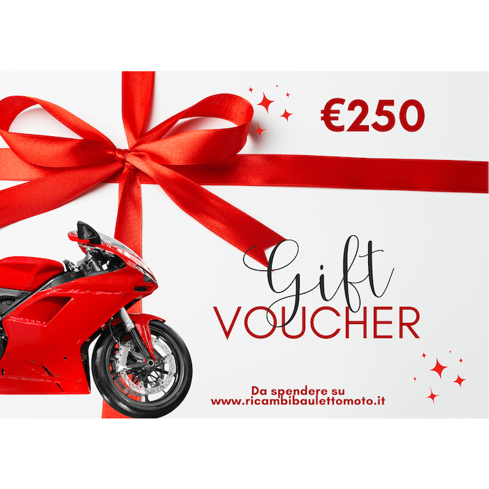 Buono regalo per accessori moto da 250 euro