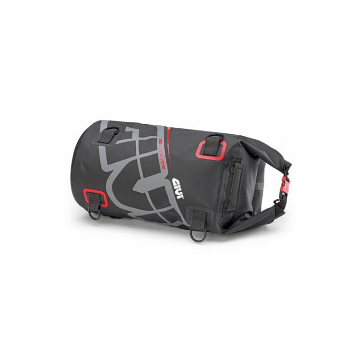 Givi EA114GR borsa moto impermeabile a rullo grigio rosso da 30 litri