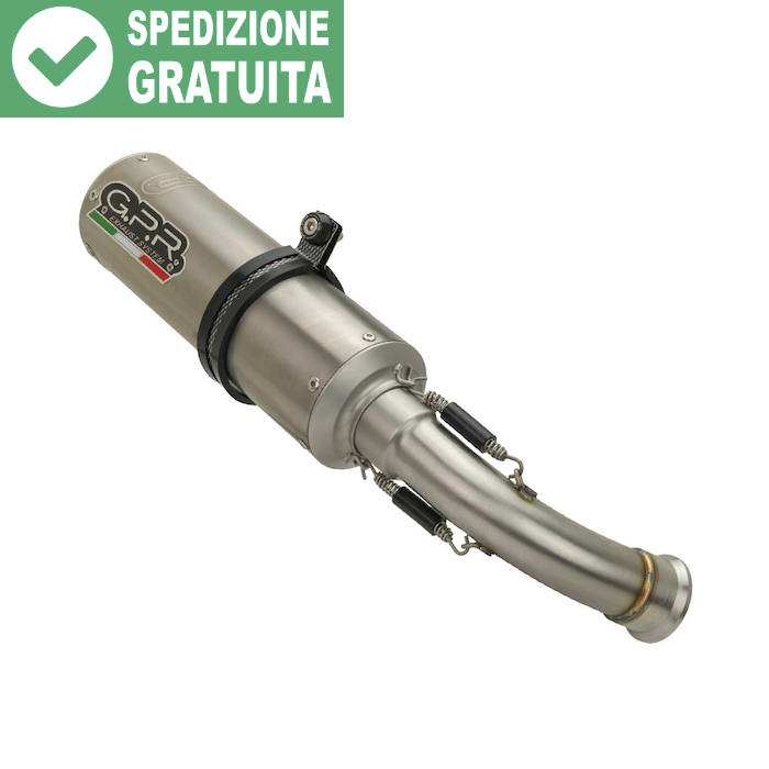 GPR E5.T.97.CAT.106.M3.TN scarico omologato e catalizzato titanium natural  per Triumph