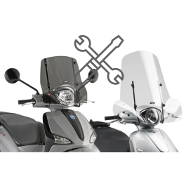 GIVI Set Bauletto Schwarz 39LT B360NT2 + Platte Piaggio Liberty 50 125