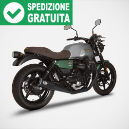 Zard ZMG003S10SSO scarichi slip-on omologati neri per Moto Guzzi