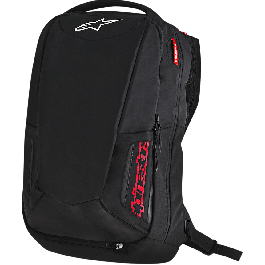 Zaino Alpinestars City Hunter 25L: Nero/Rosso, Leggero, Portacasco E Scomparto Laptop