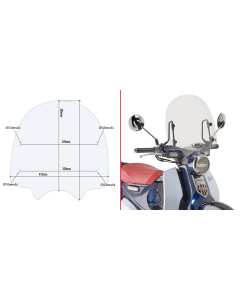 Givi 1168A parabrezza honda Super Cub C 125