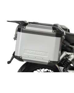 Moto Guzzi V85TT valigie laterali originali in alluminio complete di attacchi