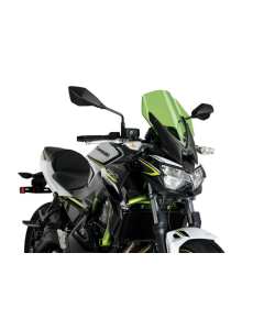 Puig 3865V cupolino di nuova generazione verde per moto KAWASAKI Z650 2020, e altri tipi di moto con fari arrotondati