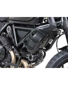 Hepco & Becker 42237593 00 01 Ducati Scrambler 800 protezione radiatore in acciaio nero tubolare