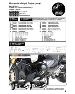 Hepco & Becker 5016518 00 01 Bmw R1250R paramotore tubolare nero