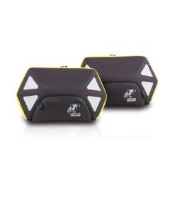 Hepco & Becker 640620 00 07 Royster coppia di valigie laterali moto nere con inserti fluo