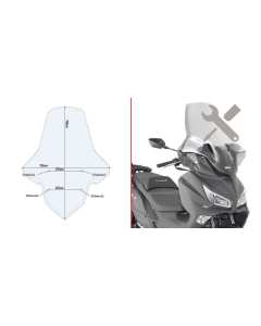 Givi D7058KIT kit di attacchi per montare il parabrezza 7056DT su Sym Joymaz 300 e Joymaz+ 300