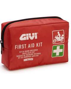 Kit di primo soccorso Givi S301 portatile nella valigia o nel sotto sella indispesabile per la moto, scooter, bicicletta. Conforme alla normativa DIN13167