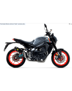 Arrow 71932PKN terminale Works nichrom "Dark" fondello carby Yamaha MT-09 dal 2021