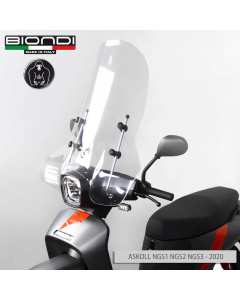 Biondi 8060979 parabrezza trasparente per scooter Askoll NGS3