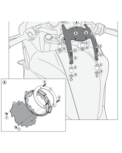 Givi BF16 flangia borse serbatoio per Bmw F800R/GT