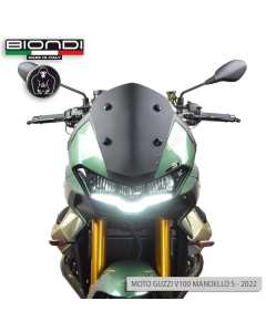 Biondi 8010422 cupolino Sport nero satinato per Moto Guzzi V100 Mandello e S