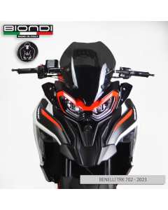 Cupolino Touring Biondi 8010480 in colorazione fumè per la moto Benelli TRK 702/X.