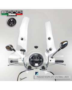 Biondi 8070900 parabrezza Model Z per Vespa GTS 125 e 300 dal 2023.