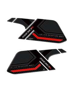 Honda CB 500 X 2022 coppia di adesivi ai lati del serbatoio Labelbike 7438641577002 carbon look e linea rossa