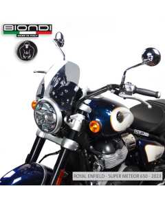 Biondi 8010438 cupolino Sport fumè chiaro per Royal Enfield Super Meteor 650.