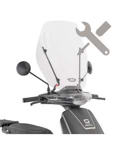 Givi A8831A attacco parabrezza D1181ST per lo scooter Super Soco CUX dal 2021