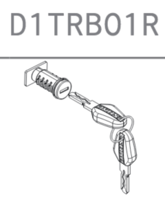 Shad D1TRBO1R cilindro e chiave bauletto Terra TR37 e TR48