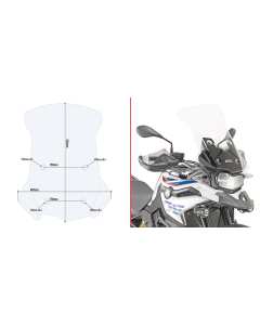 Givi  D5127ST cupolino trasparente per moto BMW F750 GS