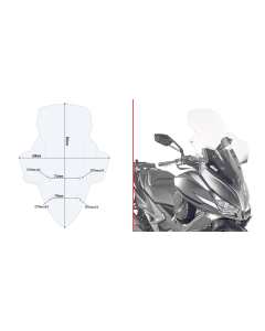 Givi D6104ST parabrezza maggiorato Kymco Xciting S400i