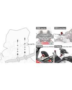 Givi 01SKIT Kit viteria specchio per montare smart bar per moto BMW R1250GS 2019
