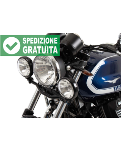 Coppia di faretti ausiliari  Hepco & Becker 400556 00 01 realizzati per la Moto Guzzi V7 850 dal 2021 