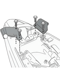 Givi 1121KIT kit necessario per montare i porta valigie laterali senza l'attacco posteriore su Honda CB500X dal 2019 e NX500
