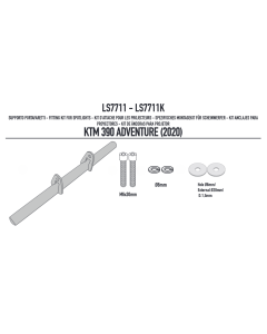 Givi LS7711 kit attacchi per faretti S310 e S322 su moto Ktm 390 Adventure