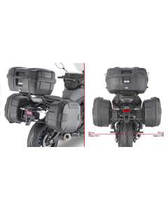 Givi PL2148 porta valigie laterali Monokey per moto Yamaha Tracer 700 dal 2020