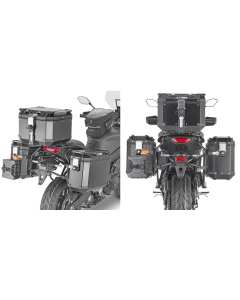 Givi PLO2159CAM telaietti porta valigie laterali per valigie Trekker Outback su Yamaha Tracer 9