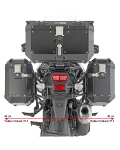 Givi PLO3117CAM porta valigie laterali Monokey Cam-Side moto Suzuki V-Strom 1050 