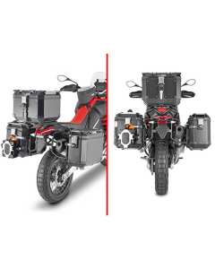 Givi PLO6710CAM telaietti porta valigie laterali Monokey Cam Side per Trekker Outback su moto Aprilia Tuareg 660.